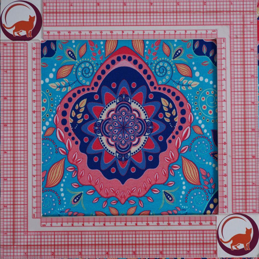 Preview: French Terry Mandala türkis